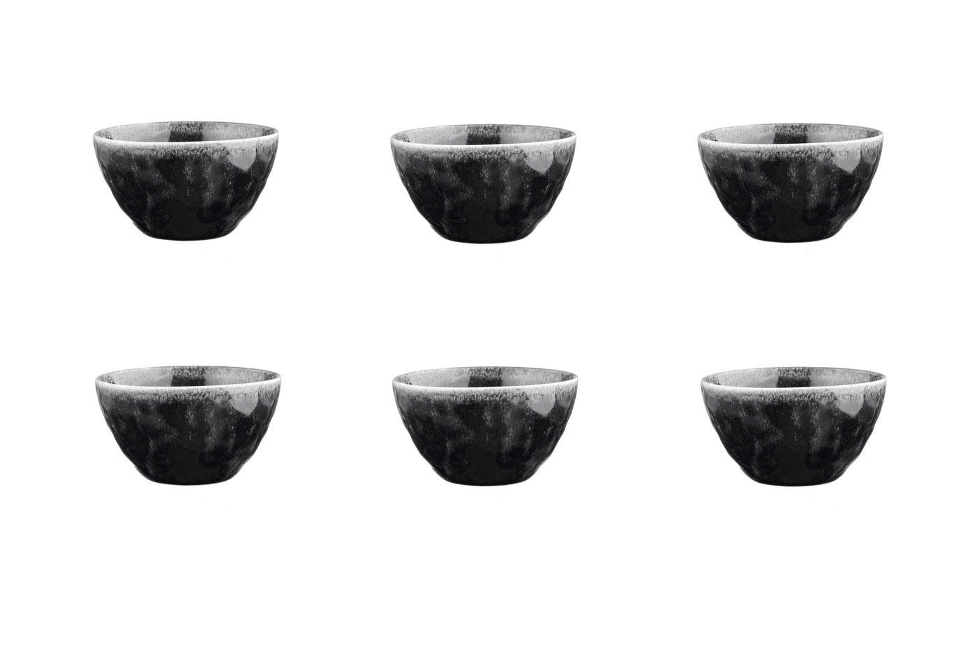SCHALEN Moon Ø11,5cm - 6er-Set -Tintenfarben - Schwarz, Keramik (11.5cm) - Björn