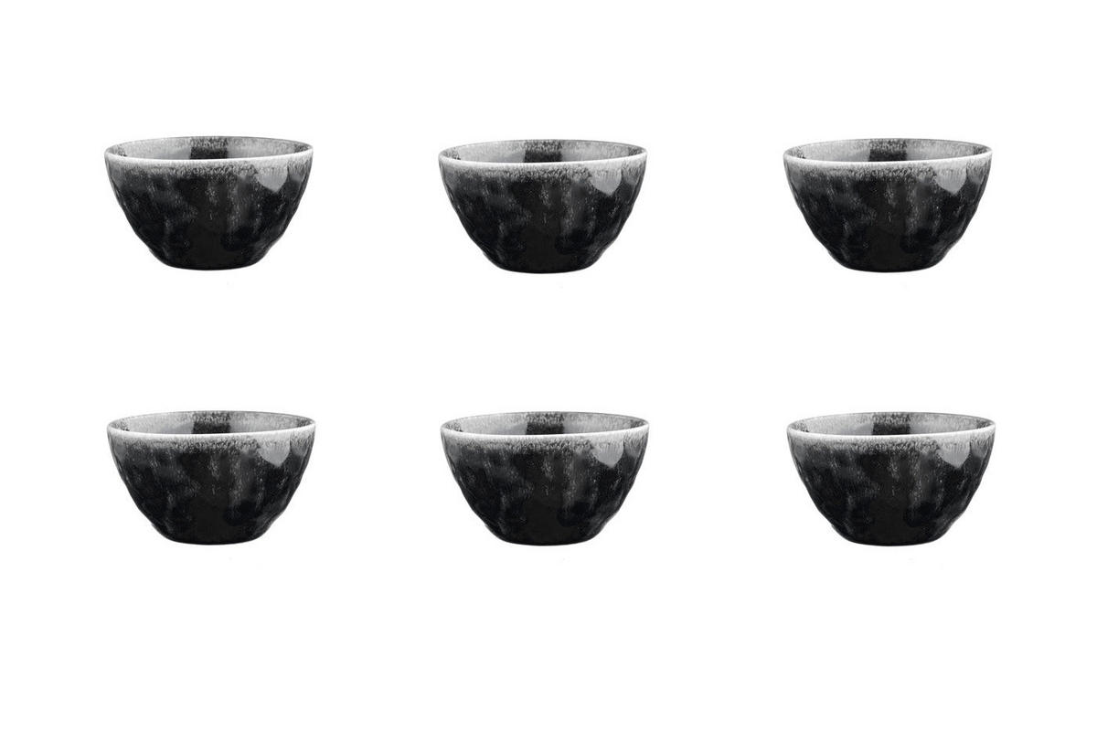 SCHALEN Moon Ø11,5cm - 6er-Set -Tintenfarben - Schwarz, Keramik (11.5cm) - Björn