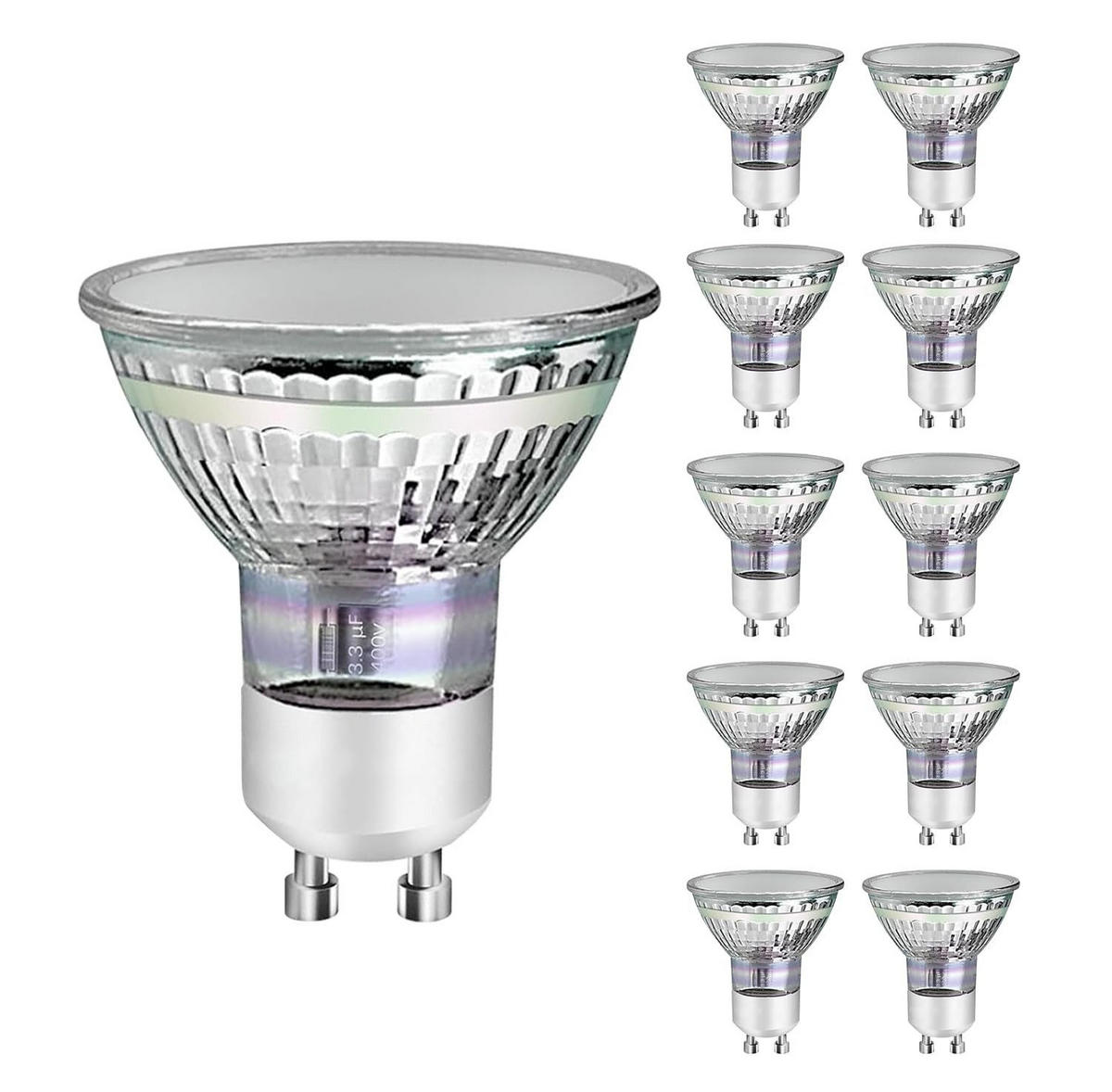 LED-LEUCHTMITTEL Andreas II 5/5/5.5cm(10er-set) - Transparent, Glas (5.5/5.5cm) - Nettlife