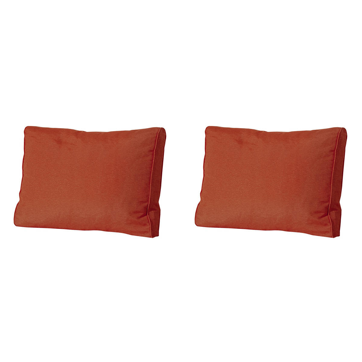RÜCKENKISSEN Panama 40/60 cm 2er-Set - Rot, Textil (60/8/40cm) - Madison