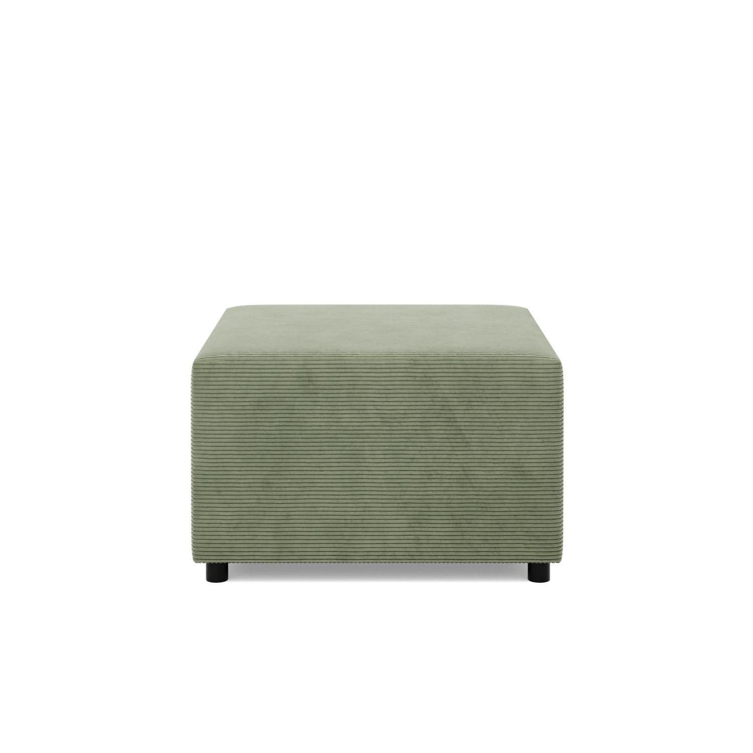 SITZPOUF 70 X 70 NEO, Cord - Grün - Grün, Textil (71/40/71cm)