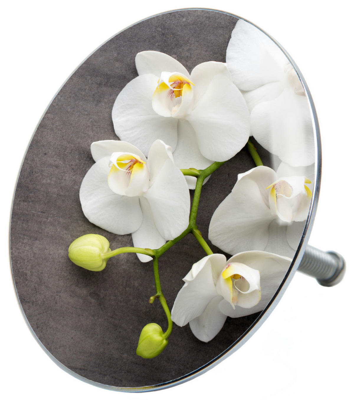 BADEWANNENSTÖPSEL Pretty - Grau, Metall (8/10/10cm) - Sanilo