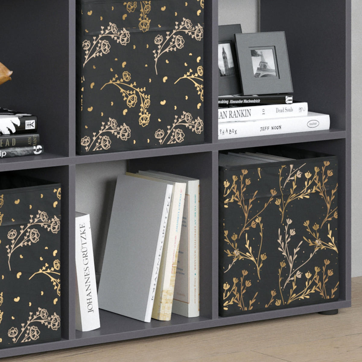 DĚLICÍ STĚNA Nove Černá - černá, kompozitní dřevo (104/108/29cm) - Vicco