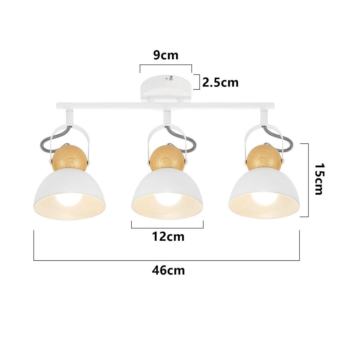 STRAHLER Fox 46/21/15 cm - Weiß, Metall (46/21/15cm) - Nettlife