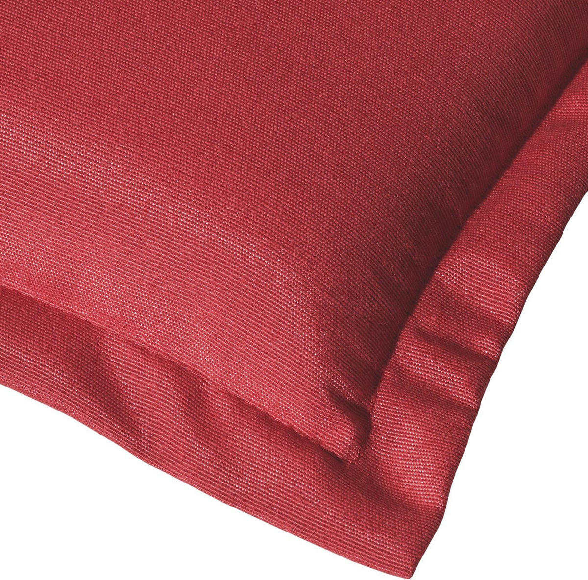 NIEDERLEHNERAUFLAGE Loft NL 100x50x6cm Rot (8tlg) - Rot, Textil (50/6/100cm) - Beautissu 