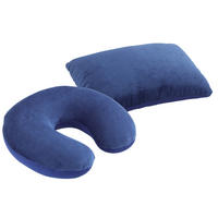 REISEKISSEN 2er-Set - Dunkelblau, Textil (32/20cm) - Maximex