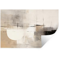 WANDTATTOO Abstrakt - Kunst - Grau 60x40 cm - Hellgrau, Kunststoff (60/40/0.1cm) - MuchoWow