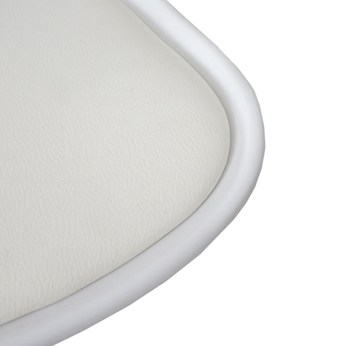 BARHOCKER 2er-Set , einfach Sitzhöhe 60-80cm Kunstleder Weiß Tresenhocker - Weiß, Kunststoff (39/103/43cm) - PROREGAL