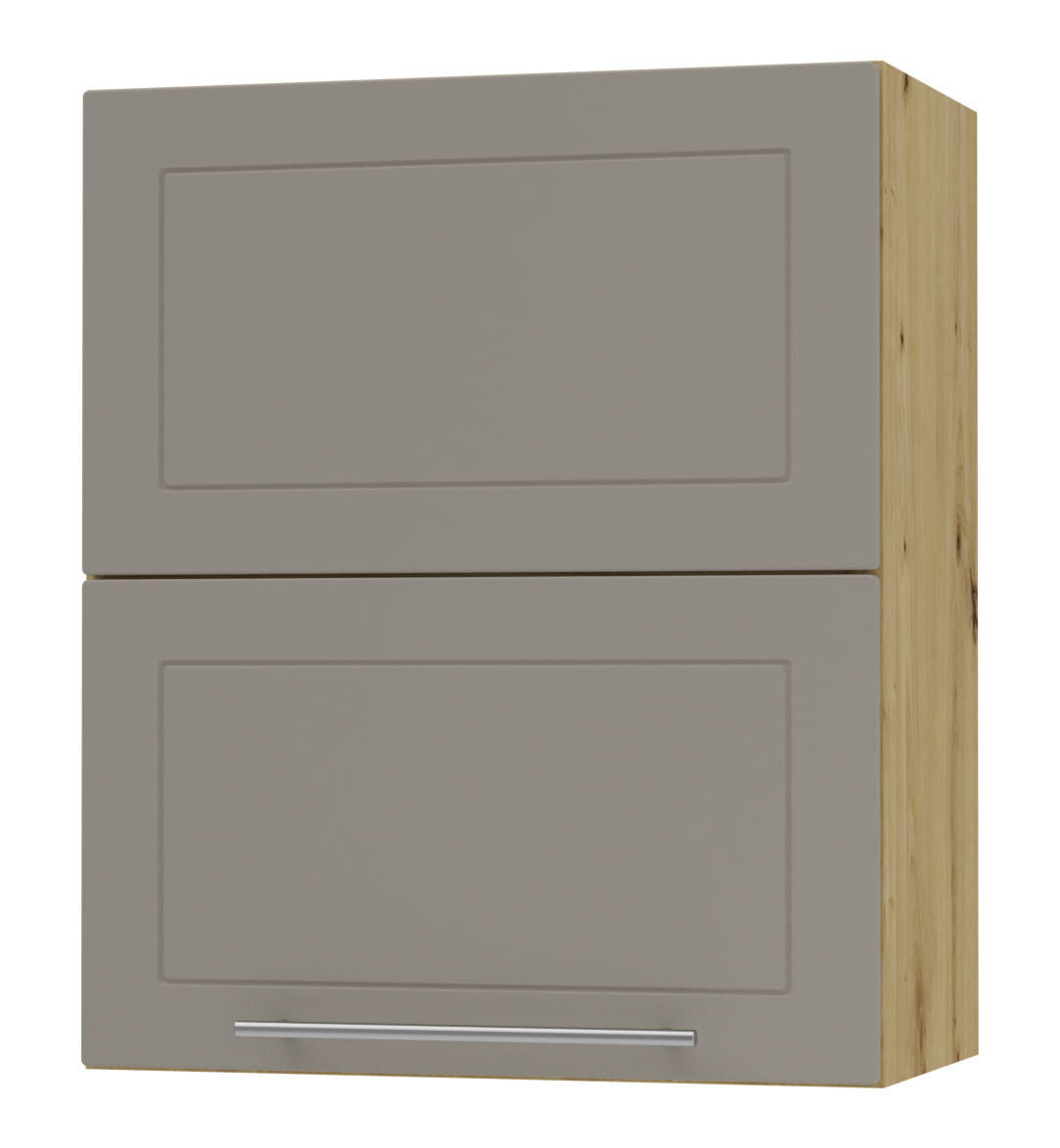 KÜCHENHÄNGESCHRANK Kvantum W8B/60 Beige Matt / Eiche Artisan Matt 60 / 32,5 / 72cm - Beige/Eiche Artisan, Holz/Holzwerkstoff (60/72/32.5cm) - Feldmann-Wohnen