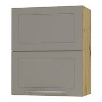 KÜCHENHÄNGESCHRANK Kvantum W8B/60 Beige Matt / Eiche Artisan Matt 60 / 32,5 / 72cm - Beige/Eiche Artisan, Holz/Holzwerkstoff (60/72/32.5cm) - Feldmann-Wohnen