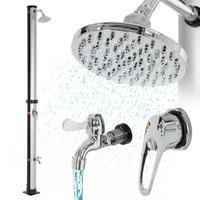 SOLARDUSCHE - Silberfarben, Kunststoff (11.5/210/11.5cm) - ML-DESIGN