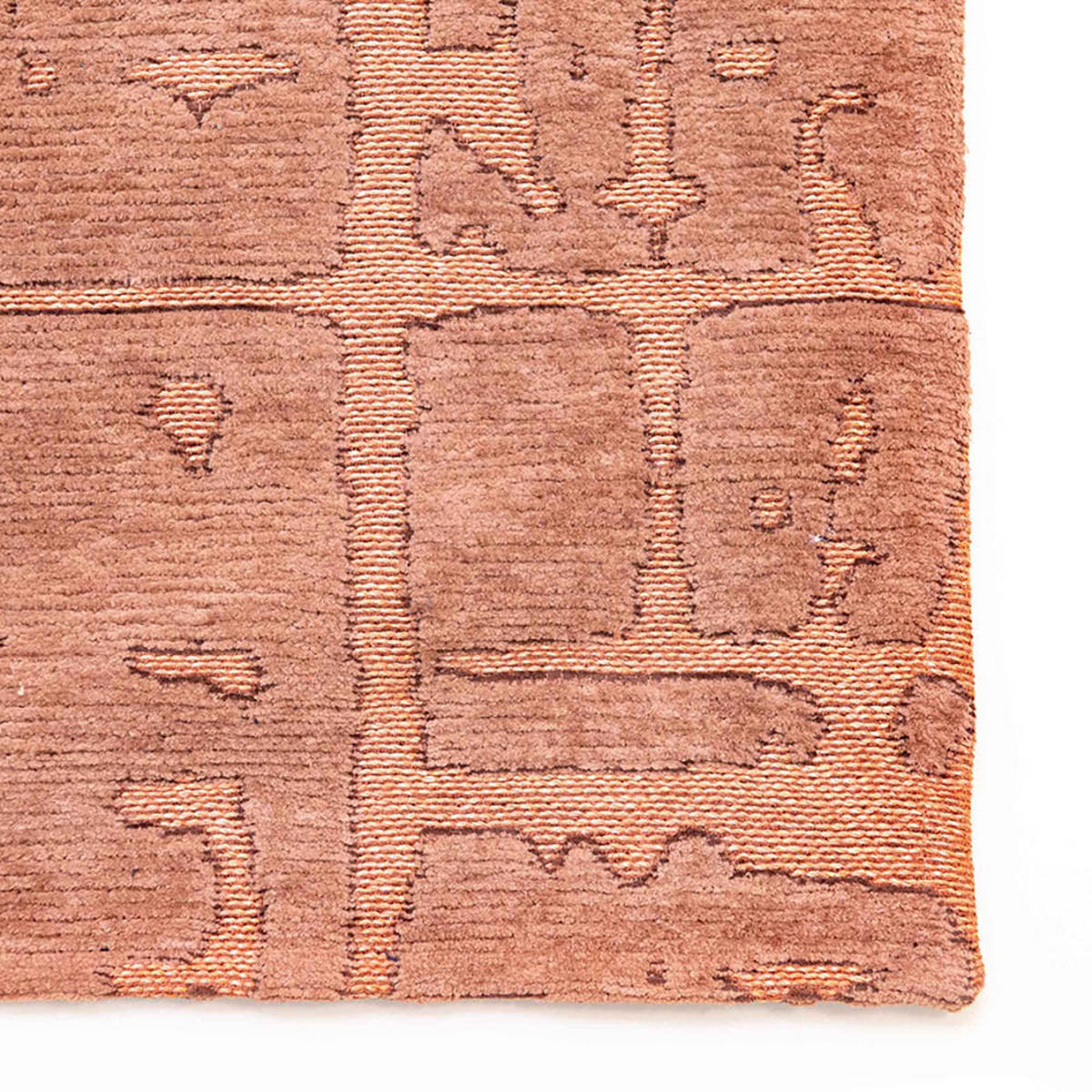 TEPPICH Za Copper Structures Baobab 80/250 cm - Pink, Kunststoff/Textil (80/250cm) - Louis De Poortere