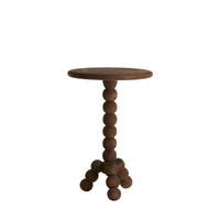 BEISTELLTISCH Veglio Braun Ø35/54 cm - Dunkelbraun, Holz (35/35/54cm) - Light & Living