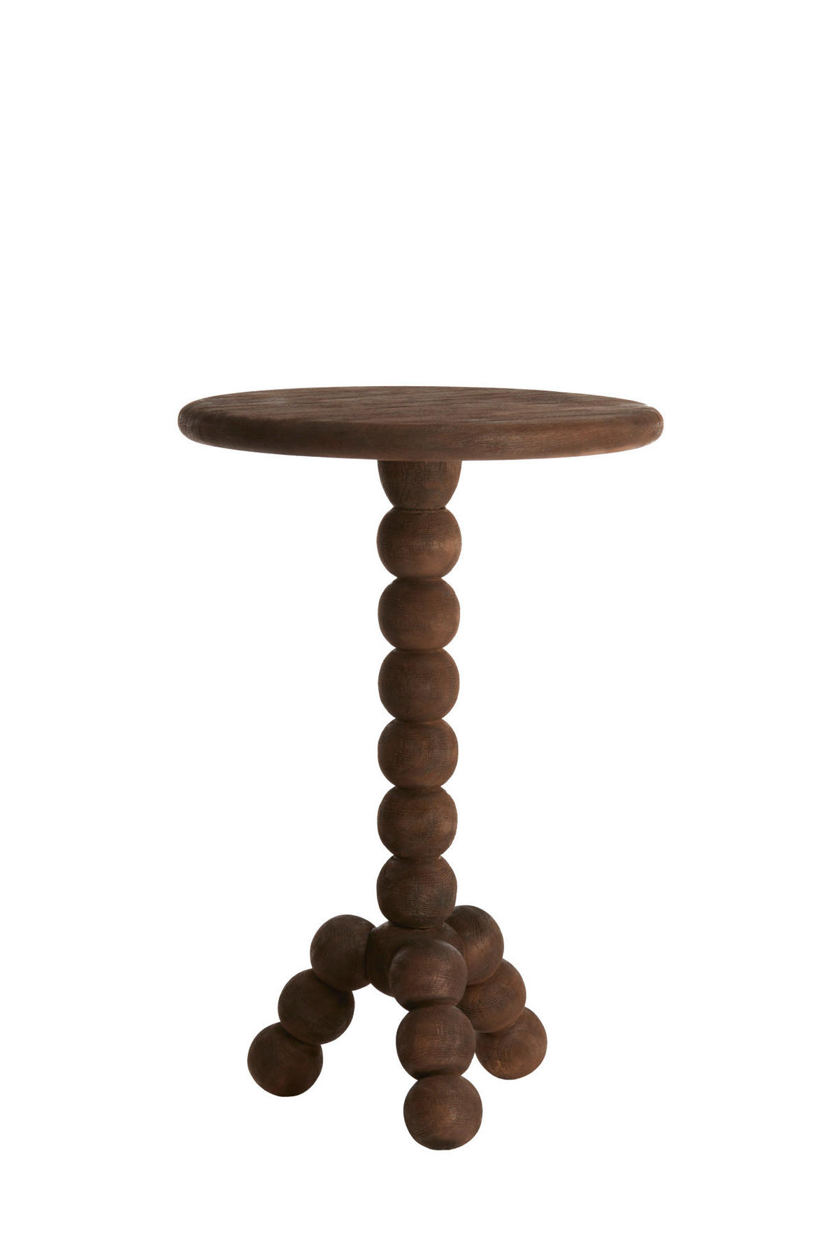 BEISTELLTISCH Veglio Braun Ø35/54 cm - Dunkelbraun, Holz (35/35/54cm) - Light & Living
