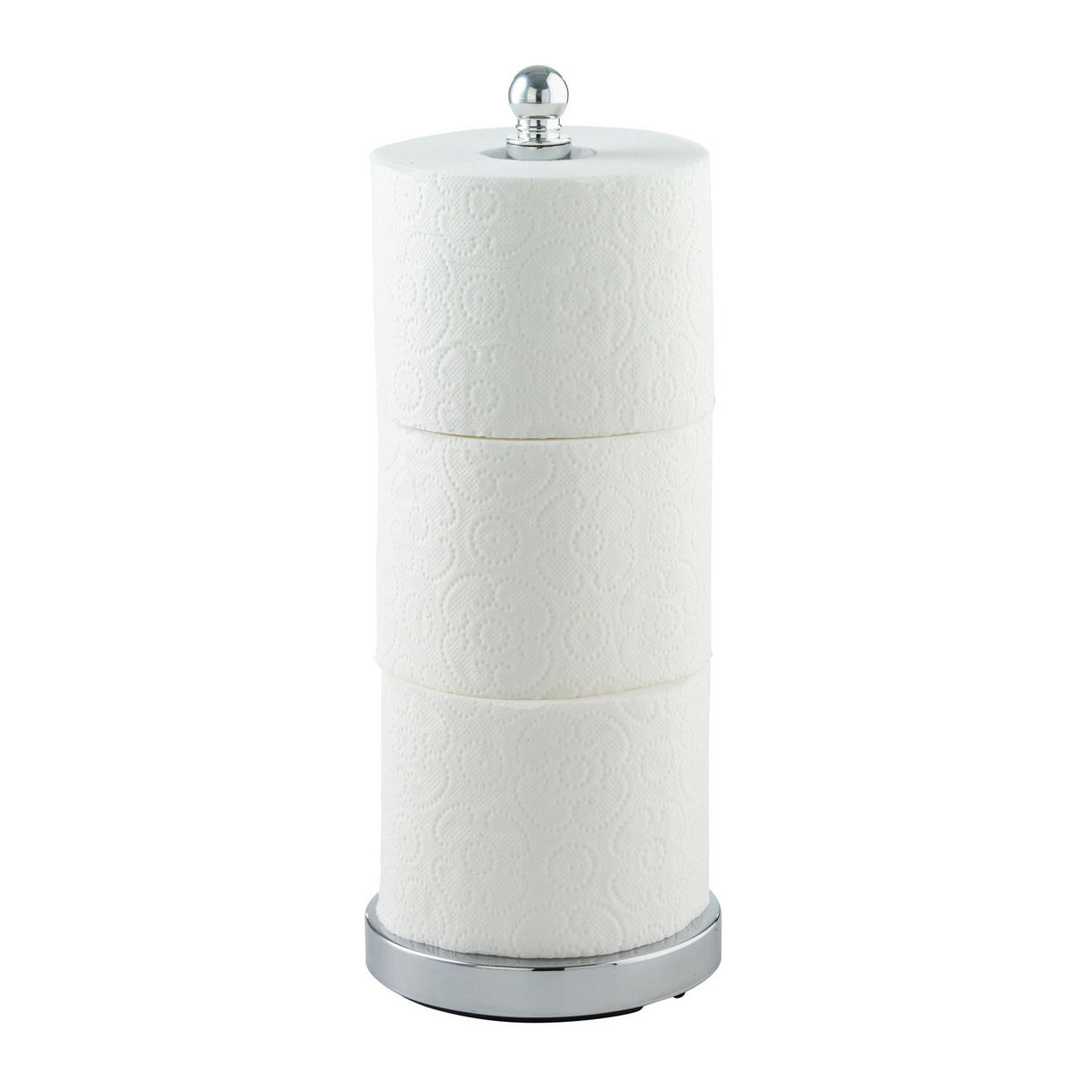 TOILETTENPAPIERSTÄNDER Viterbo 14/14/35 cm - Silberfarben, Metall (14/35/14cm) - Wenko
