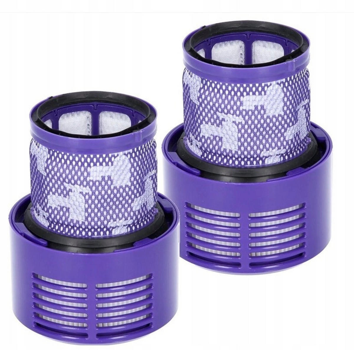 FILTER V11 V15 SV14 - HEPA Ersatzfilter, waschbar, 3er-Set, Reinigungsbürste, Ø 8,5 cm - Multicolor, Kunststoff/Metall (23/8/12cm)