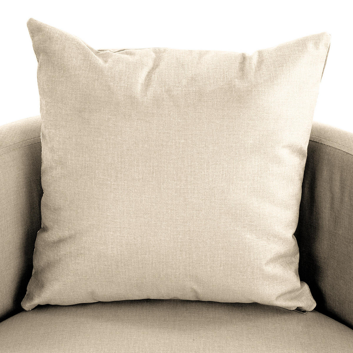 SESSEL - Kaschmir/Schwarz, Textil/Metall (73/67/75cm) - home24