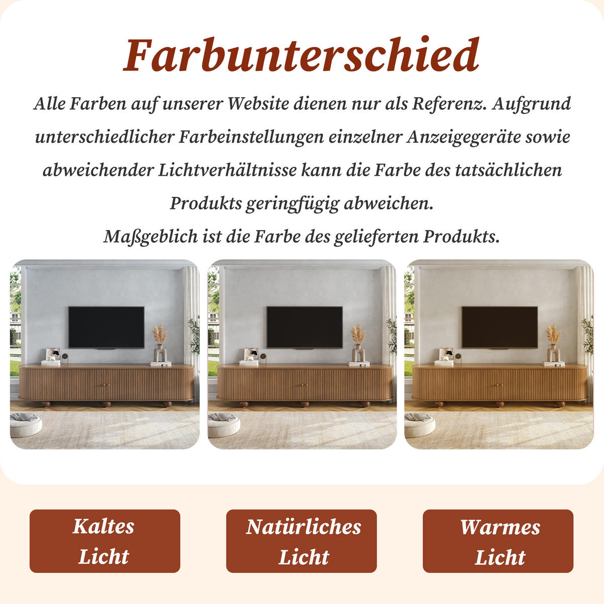 TV-LOWBOARD Rund Rillenoptik Schiebetüren Retro Kugelfüße - Walnussfarben, Holzwerkstoff (180/45/35cm) - FLIEKS