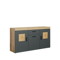 SIDEBOARD Tyler Anthrazit - Anthrazit, Holzwerkstoff (160/86/42cm) - Trendteam