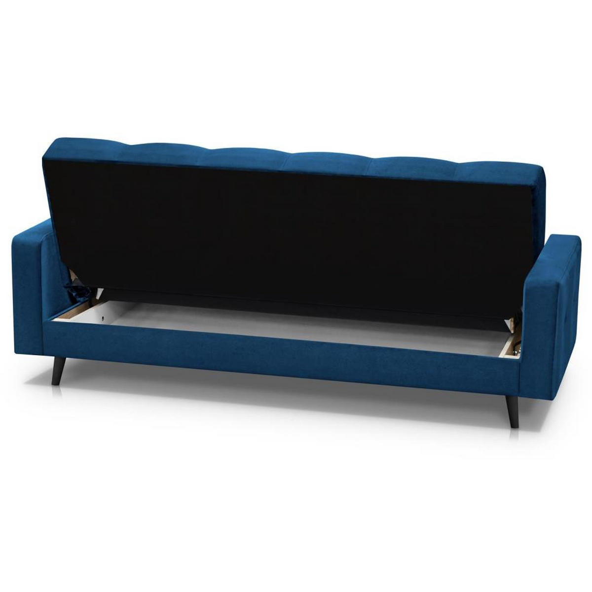 3-SITZER Schlafsofa Nancy Bis dunkelblau - Dunkelblau, Holz/Textil (220/89/93cm) - Beautysofa