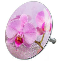 BADEWANNENSTÖPSEL Blooming - Rosa, Metall (8/10/10cm) - Sanilo