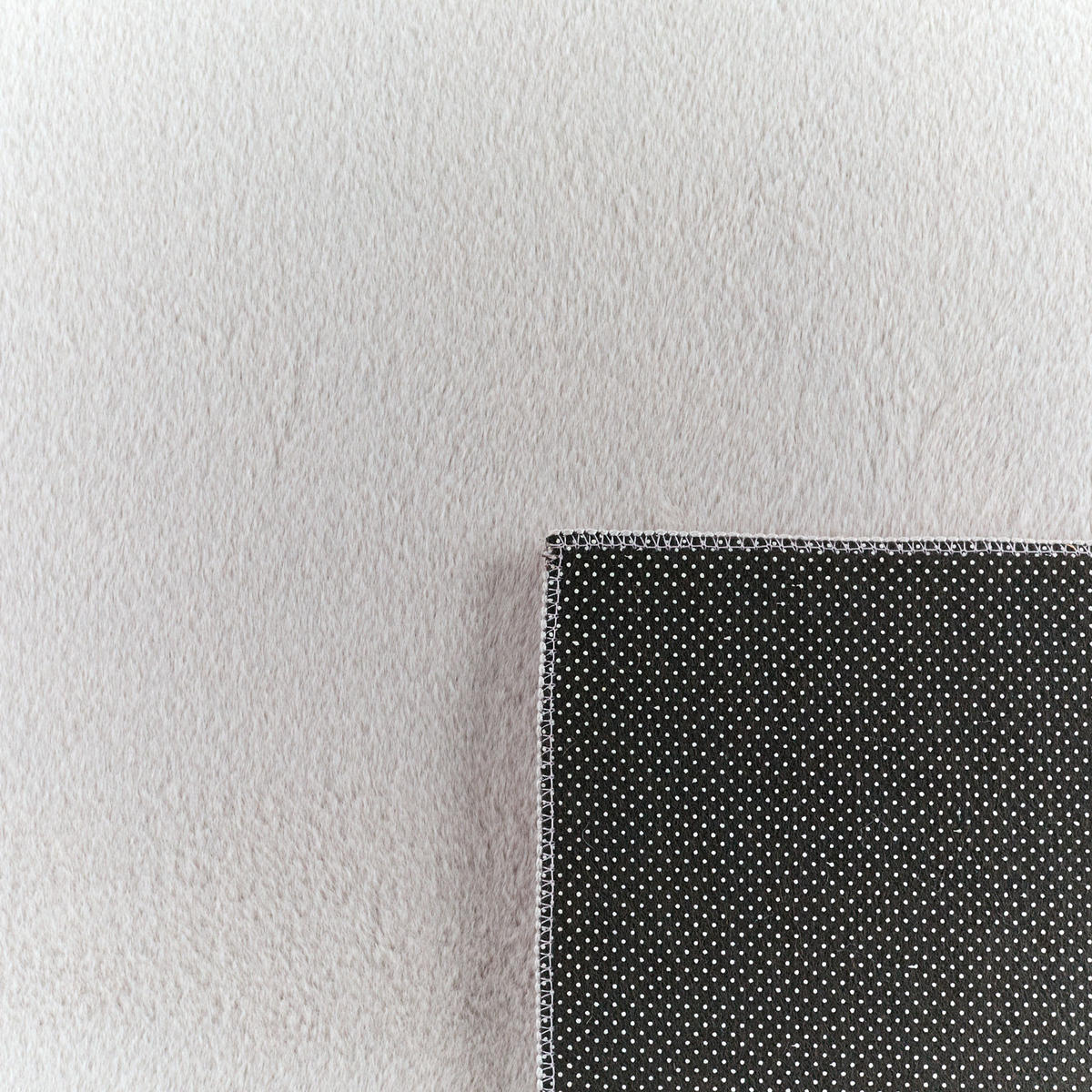 TEPPICH uni ultra weich grau Nube 80x150cm - Grau, Textil (80/150cm) - Nazar Rugs