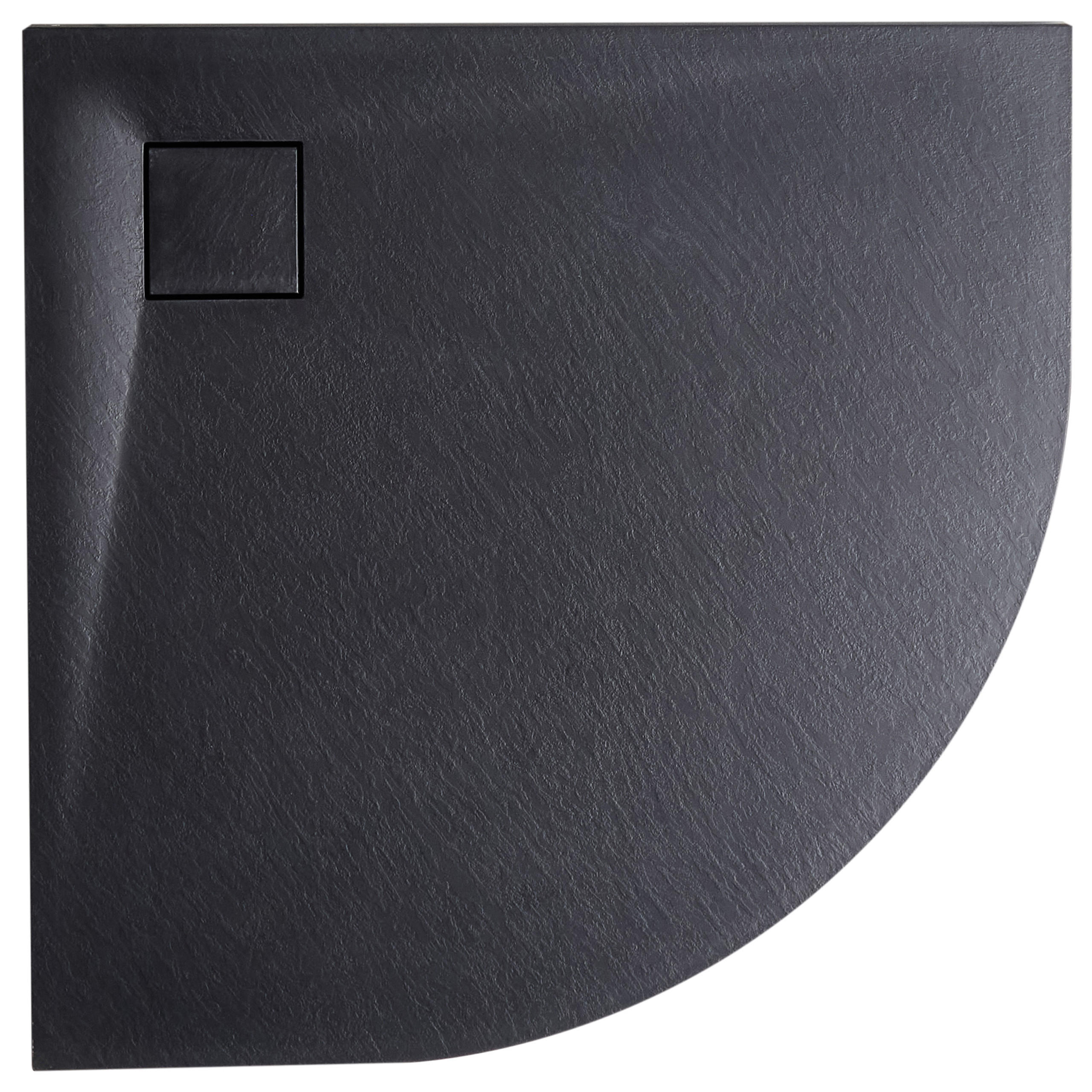 CADITA DE DUS 90/90/3 cm neagra Paron
