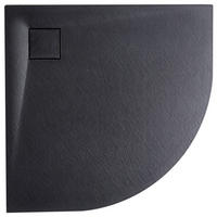 SPRCHOVÁ VANIČKA 90/90/3 cm Černá Paron - černá, plast (90/3/90cm) - Beliani