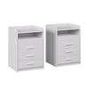 NACHTTISCH Edis Weiß 2er Set - Weiß, Holzwerkstoff (45/64/40cm) - Vicco
