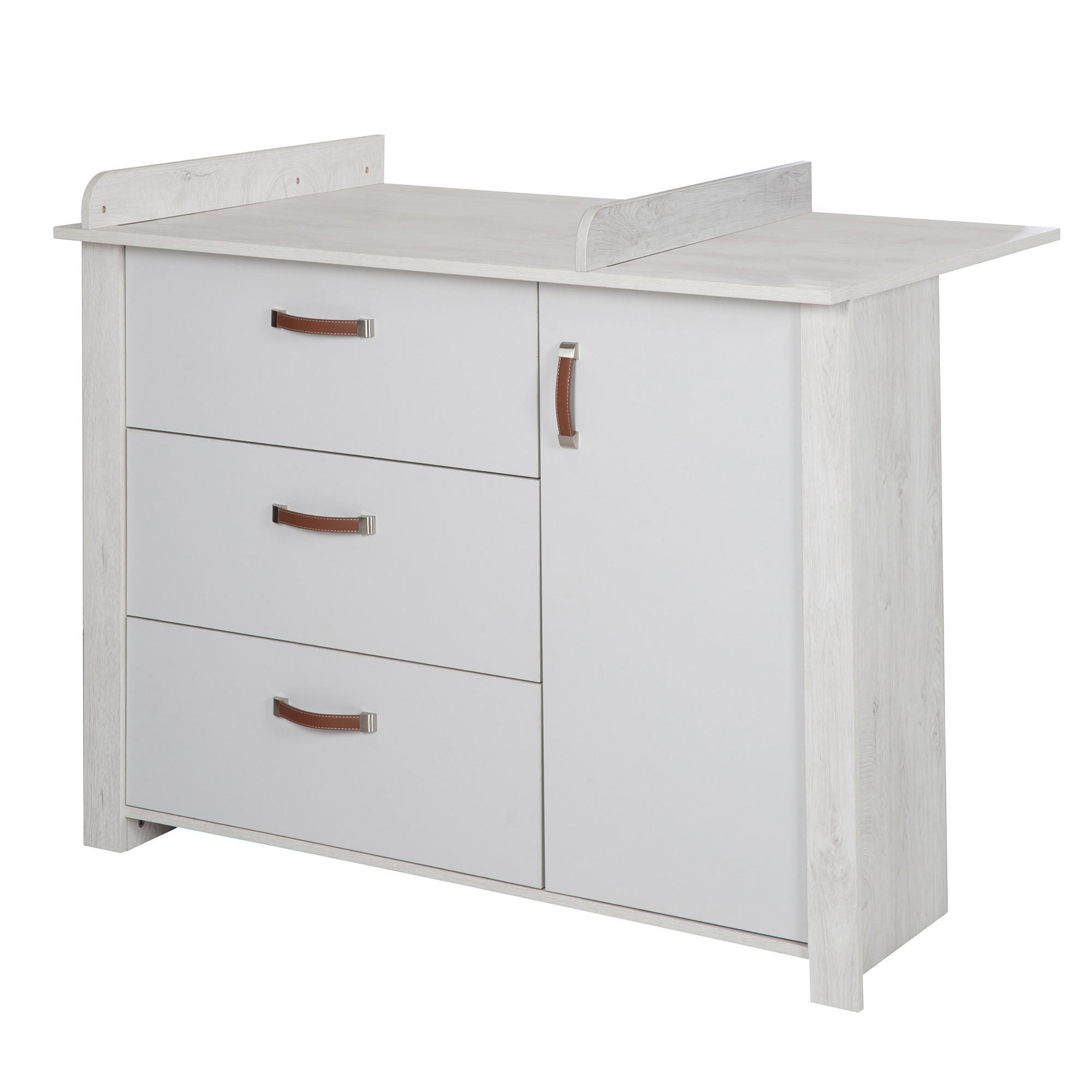 BABYZIMMER-SET Mila 2-teilig - Grau, Holzwerkstoff (126/142cm) - Roba