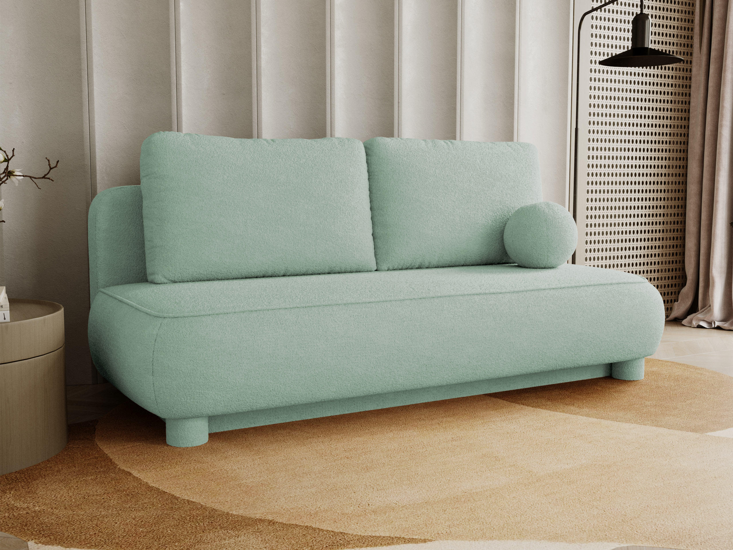 SCHLAFSOFA Gaja - Mintgrün, Holz/Textil (209/96/96cm) - MIRJAN24