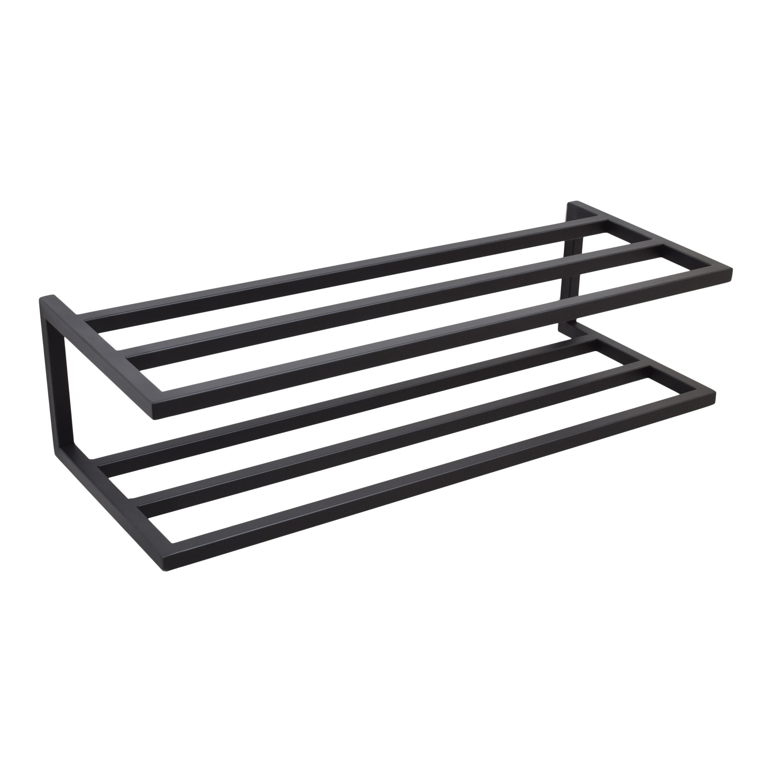 SCHUHSCHRANK Stora Schwarz - Schwarz, Metall (80/20/30cm) - LOFT42
