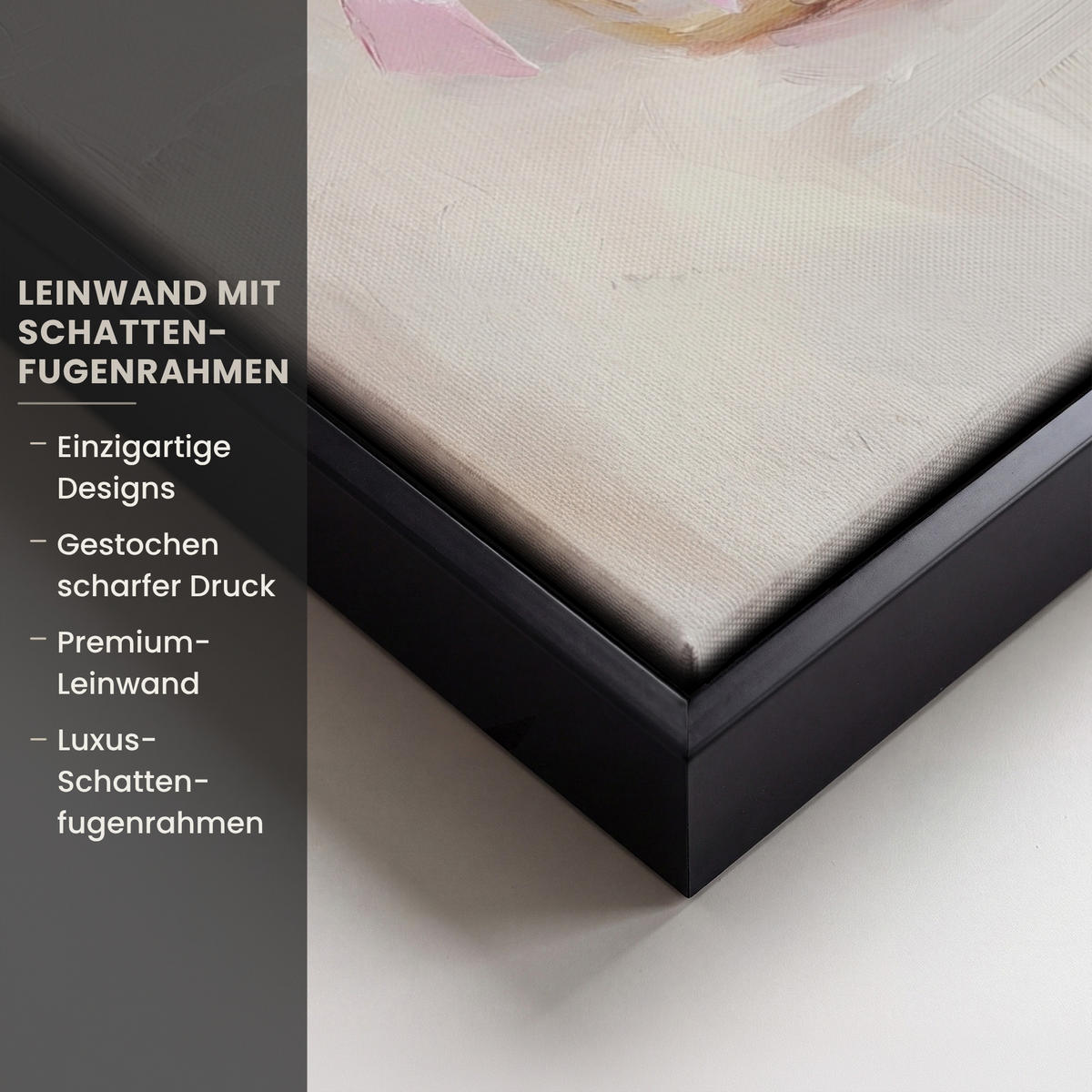 LEINWAND Bilder mit Rahmen - Korb - Eier - Rosa - 30x40 - Beige, Textil (30/40cm) - MuchoWow