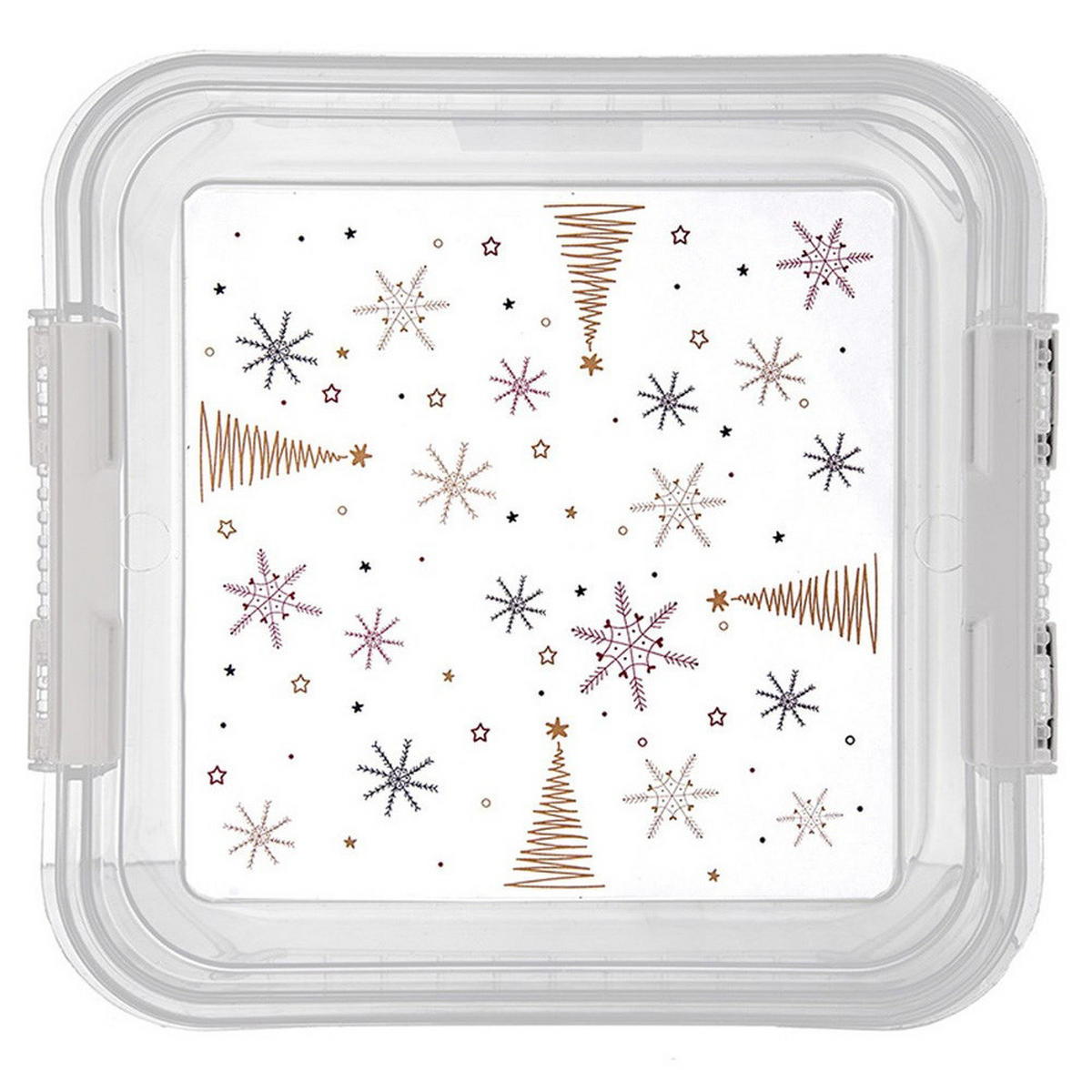 LEBENSMITTELBEHÄLTER weihnachtlich 4,5 l Transparent - Transparent, Kunststoff (24.5/11/26cm) - Orion 