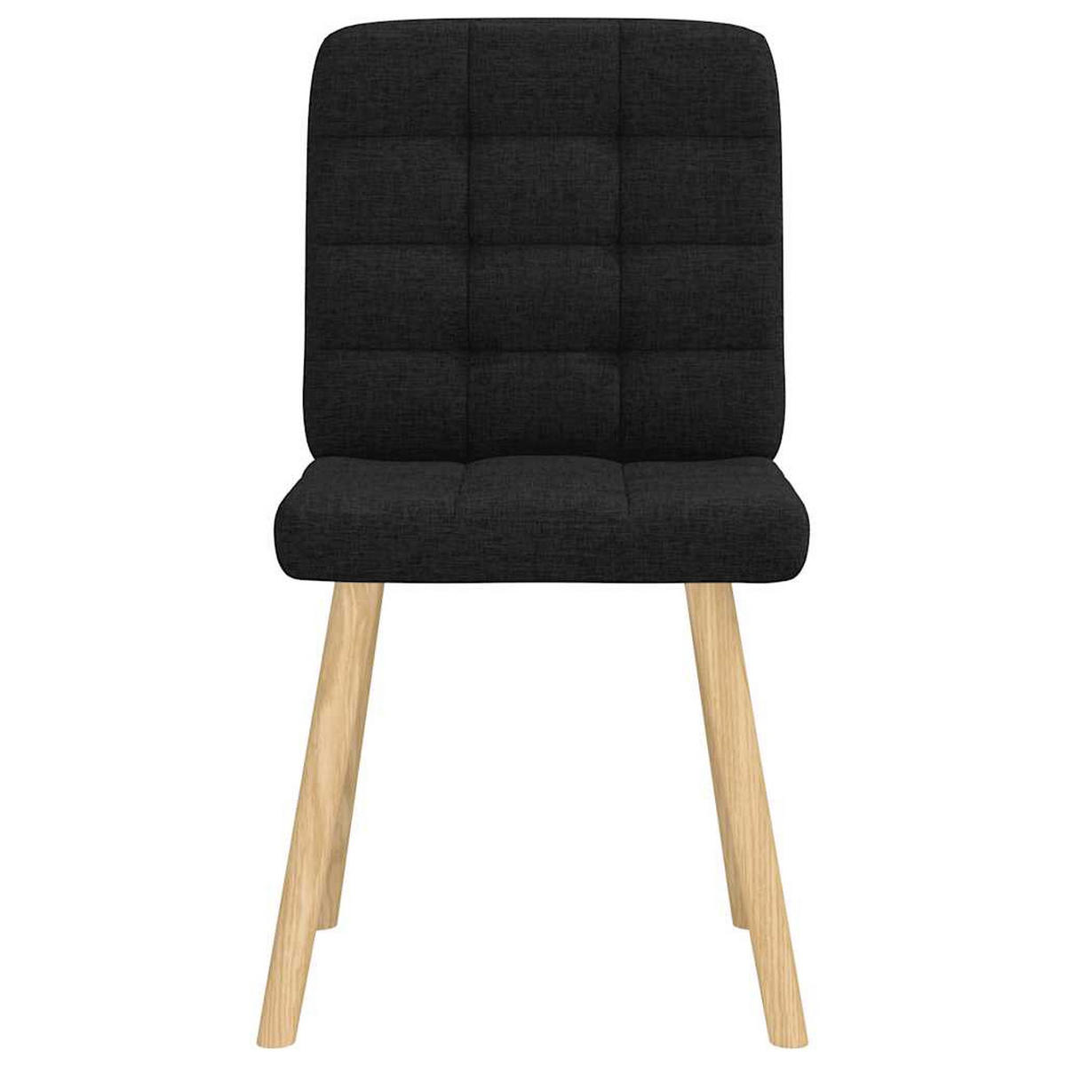 ESSZIMMERSTÜHLE 2 Stk. Schwarz Stoff 45*54*86cm - Schwarz, Metall (45/86/54cm) - ZMH