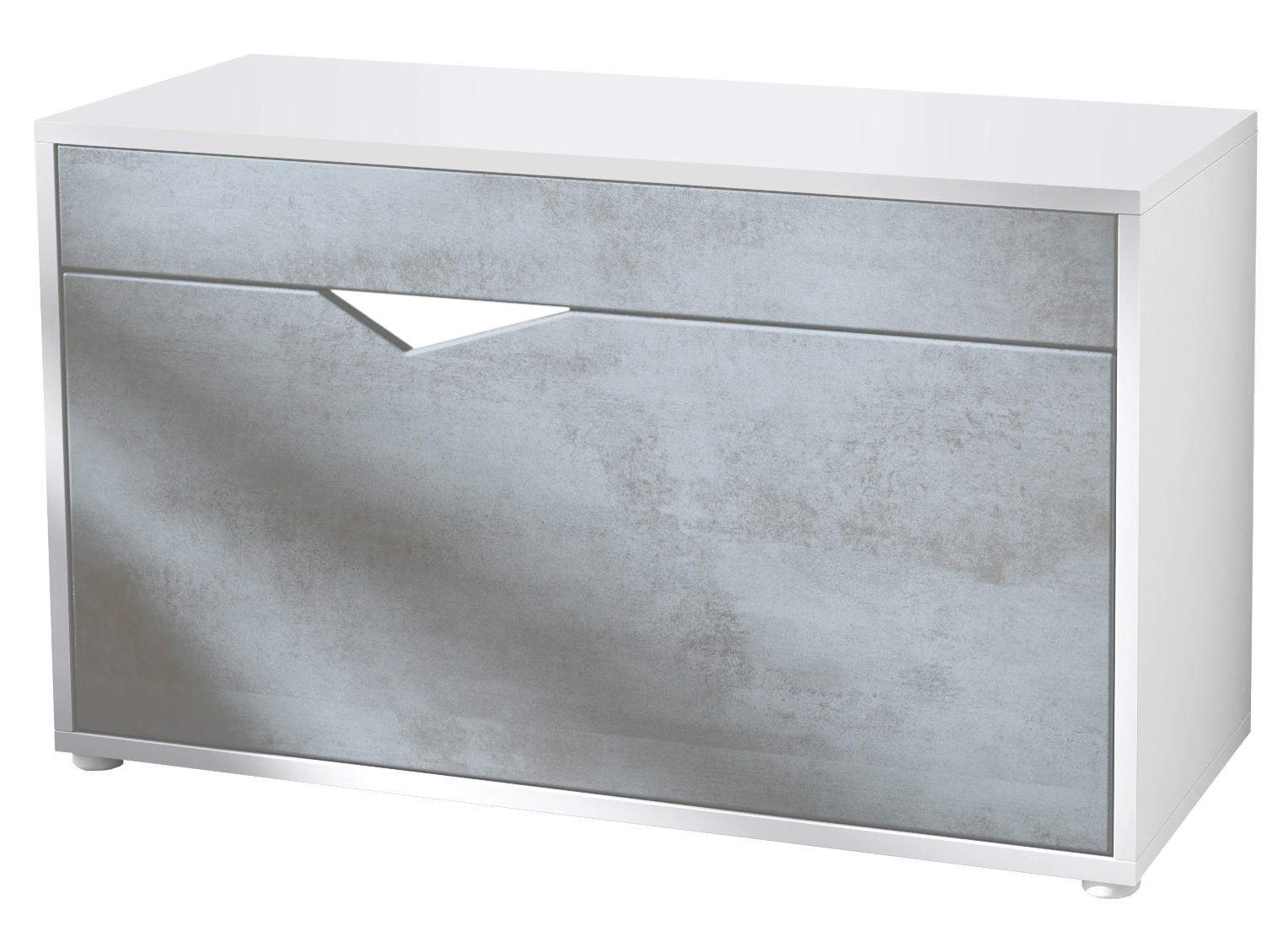 Vladon Schuhschrank Hellgrau 85x50x33 cm