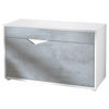 SCHUHSCHRANK Kolmio Beton Oxid Optik - Hellgrau, Holzwerkstoff (85/50/33cm) - Vladon