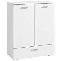 SIDEBOARD i MDF, vitt - Vit, Träbaserade material/Metall (42/100/80cm) - HOMCOM