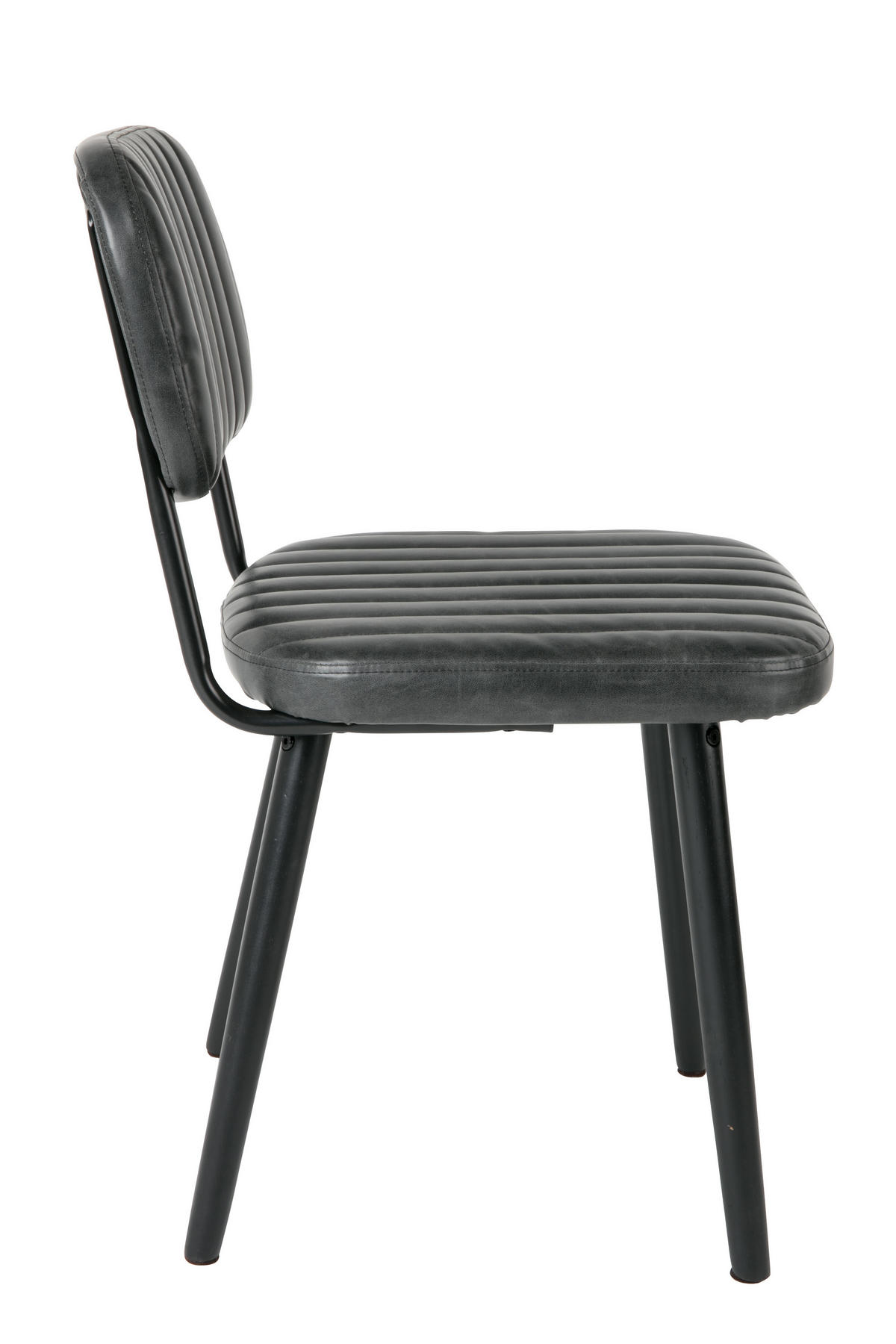 ESSZIMMERSTUHL Jake - Schwarz - 58/46/81 cm - Schwarz, Textil (46/81/58cm)