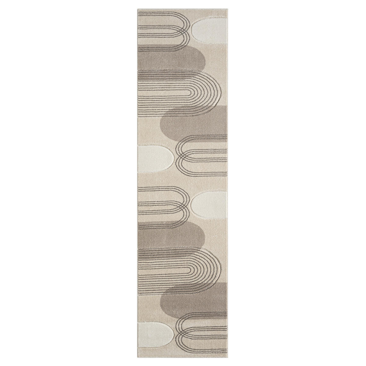 KURZFLOR-TEPPICH Bonito 7157 Braun 80x300 cm - Braun, Textil (80/300cm) - carpet city