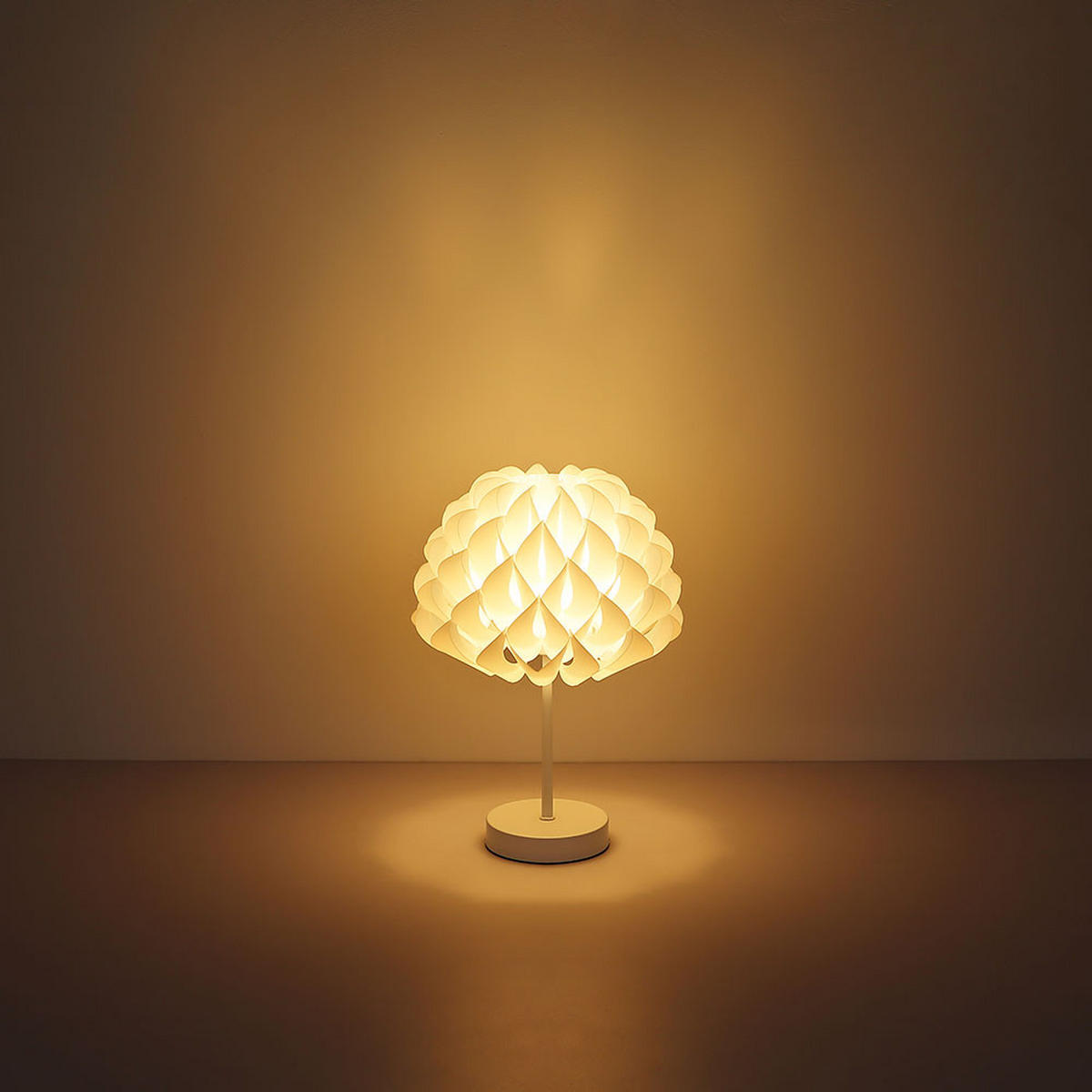 LED TISCHLEUCHTE Irene Weiß Metall - Weiß, Kunststoff (25/25/35cm) - Globo Lighting