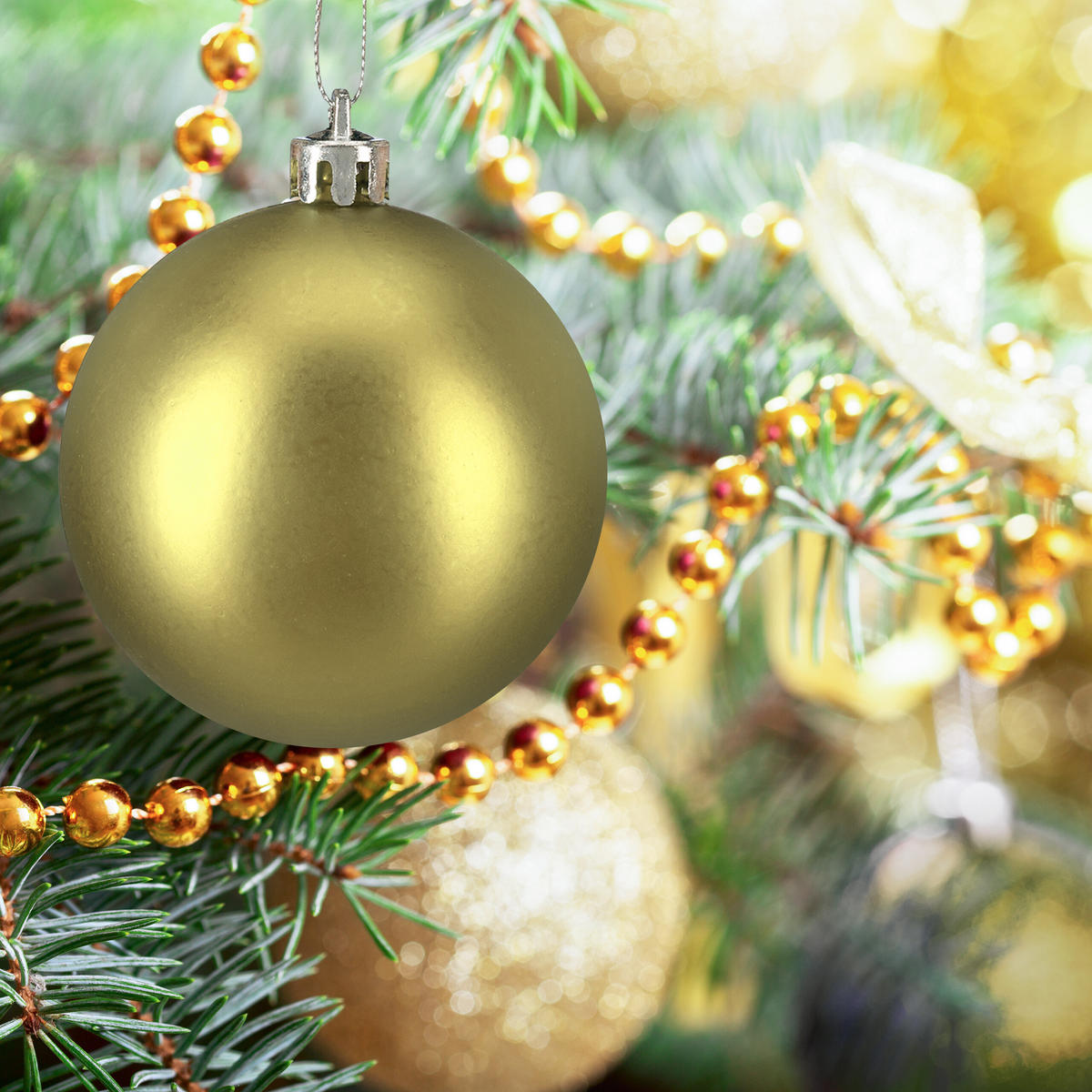 76XWEIHNACHTSKUGELN - Goldfarben, Kunststoff (6/7/6cm) - Relaxdays