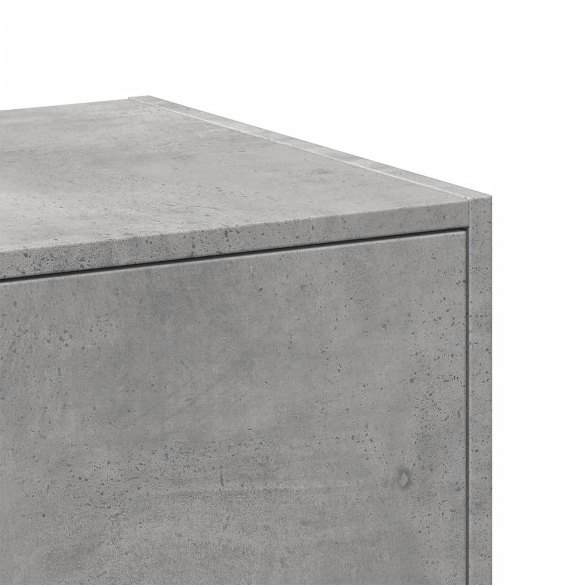 APOTHEKERSCHRANK Betongrau 30/41/144,5 Cm Holzwerkstoff - Grau, Holzwerkstoff (41/144.5/30cm) - vidaXL