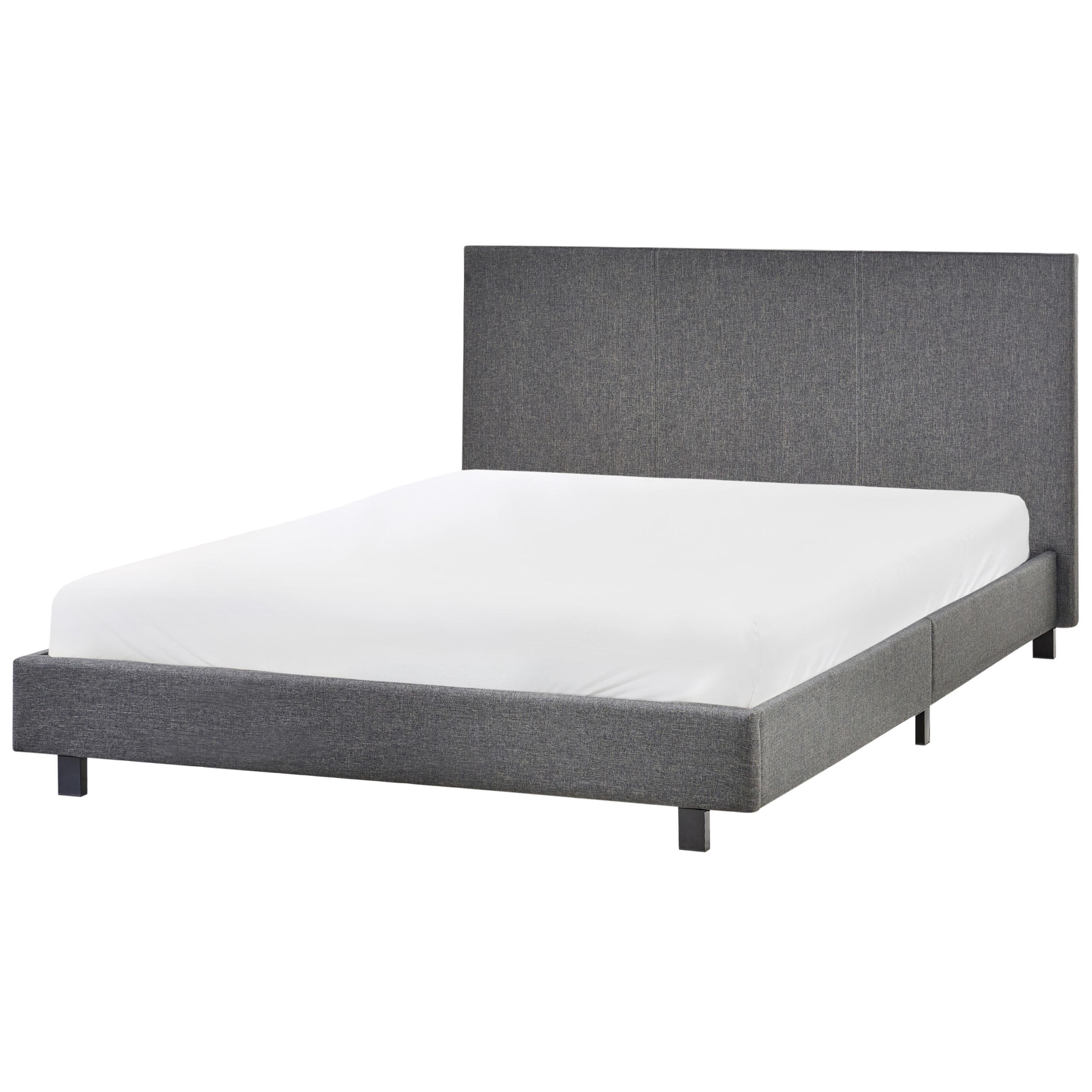 POLSTERBETT mit Lattenrost 140x200 cm Grau Albi - Grau, Textil (140/200cm) - Beliani