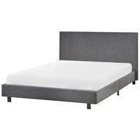 POLSTERBETT mit Lattenrost 140x200 cm Grau Albi - Grau, Textil (140/200cm) - Beliani