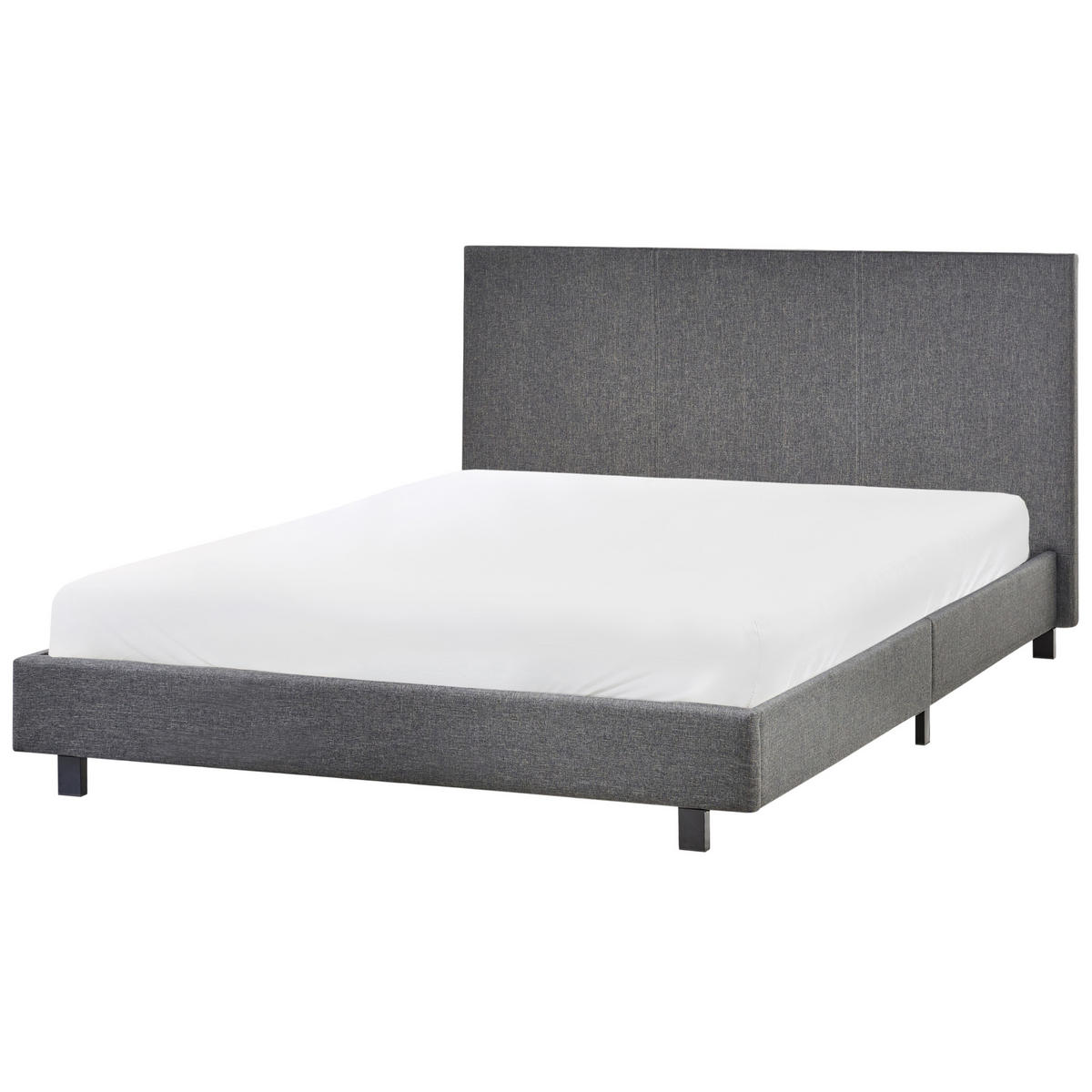 POLSTERBETT mit Lattenrost 140x200 cm Grau Albi - Grau, Textil (140/200cm) - Beliani