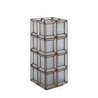 TISCHLAMPE Layra Gold 24/24/63cm - Goldfarben, Glas (24/24/63cm) - PTMD Collection