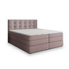 BOXSPRINGBETT AREZI 160x200 cm mit Matratze und Topper - Rosa - Rosa, Holz (160/200cm) - MASSENO
