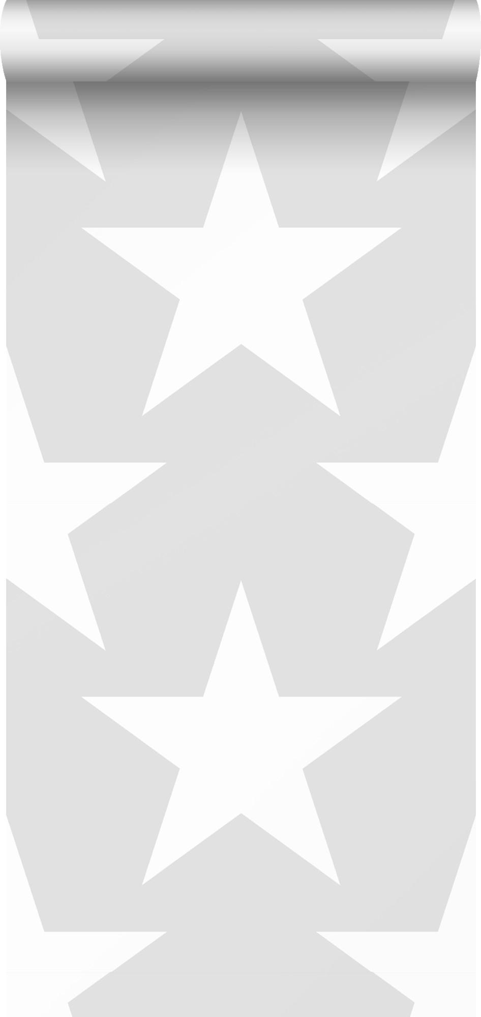 TAPETE Sterne 53 cm x 10.05 m - Grau, Papier (53/0.1cm) - Sanders & Sanders