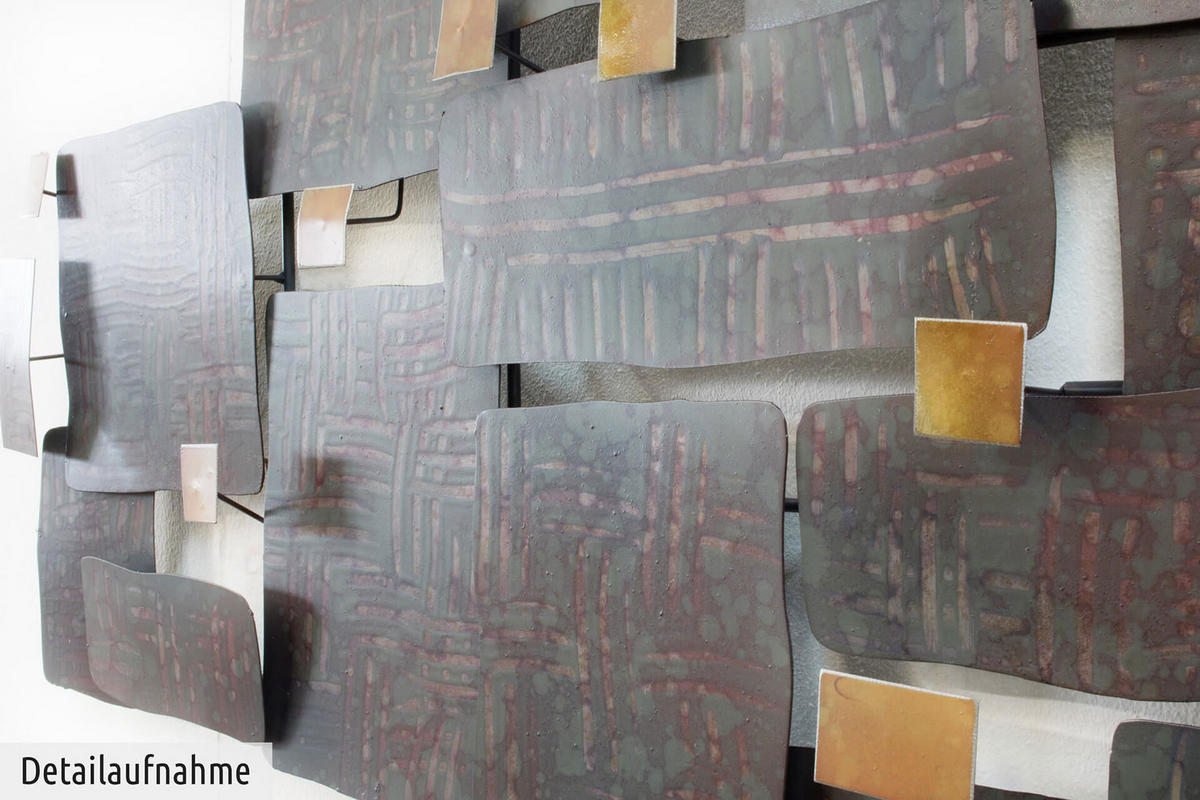 WANDDEKO Braun 103,5/62 cm - Braun, Metall (2.7/62/7cm) - KUNSTLOFT